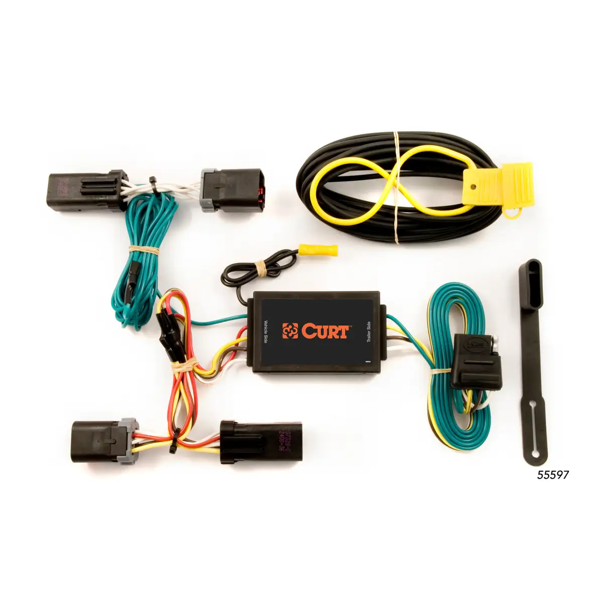 CURT 55597 Wiring Harness for 2007-2009 Chrysler Aspen, 2004-2009 Dodge Durango