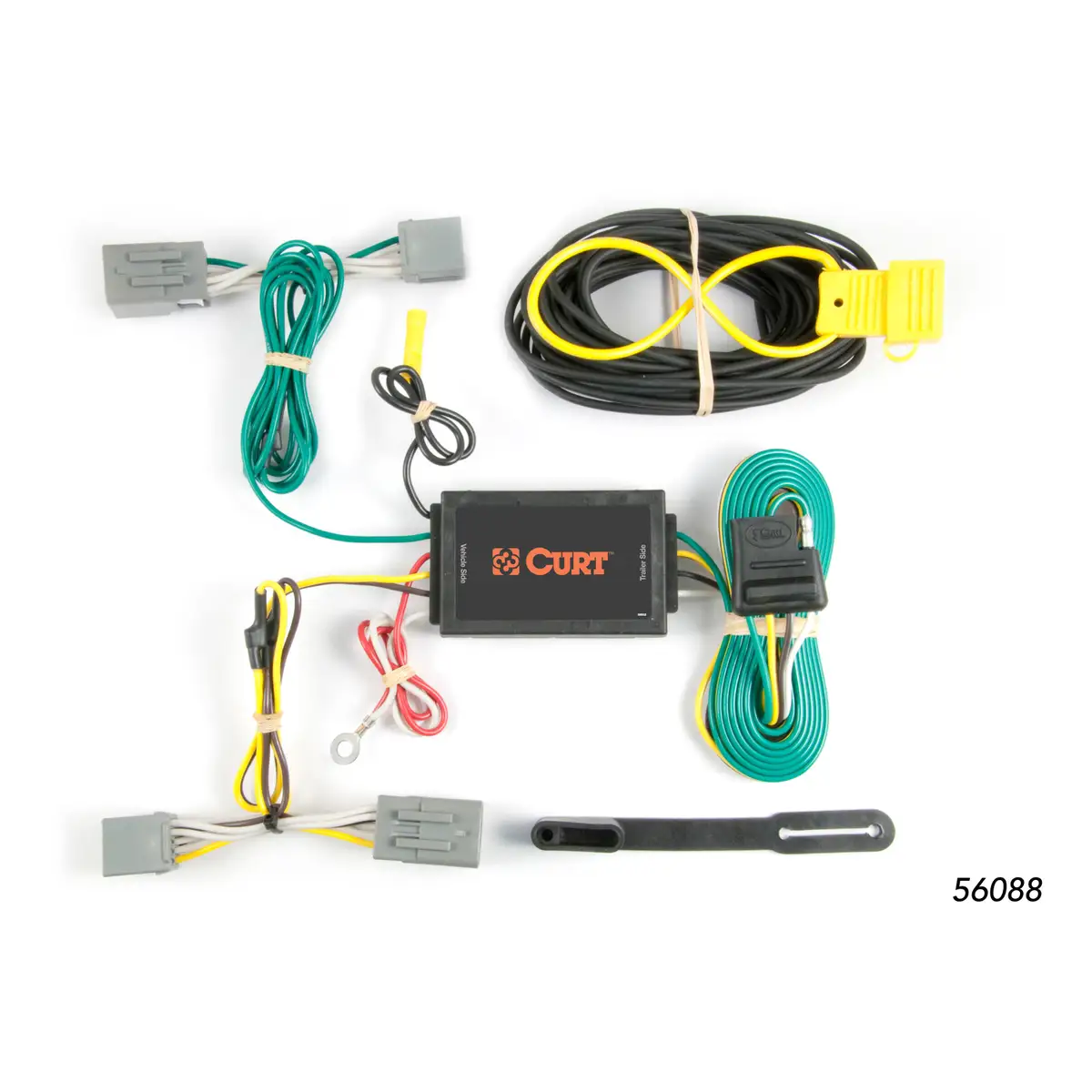Stock photo; CURT Custom Vehicle-to-Trailer Wiring Harness 56088 for 2010-2017 Ford Mustang ...