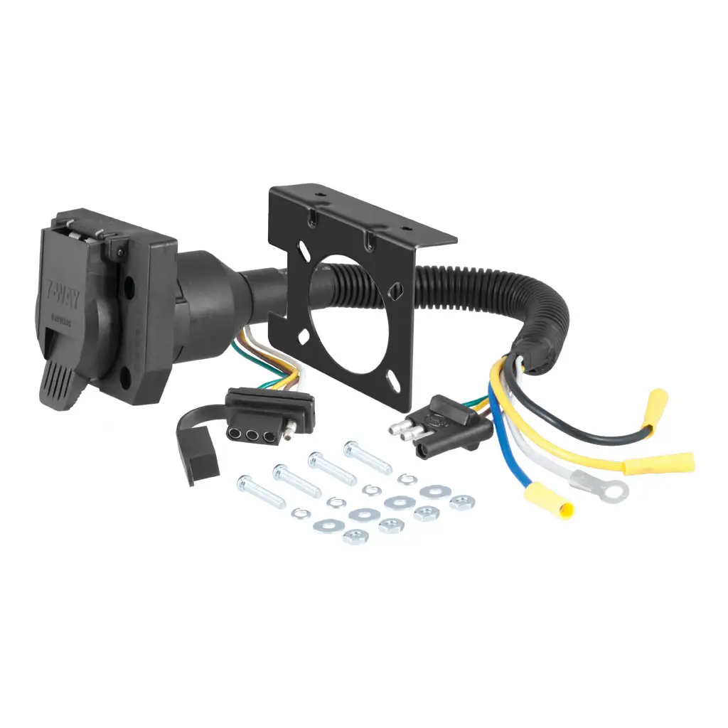 CURT Manufacturing - CURT 4-Way Flat Dual-Output ... honda ridgeline trailer plug wiring diagram 