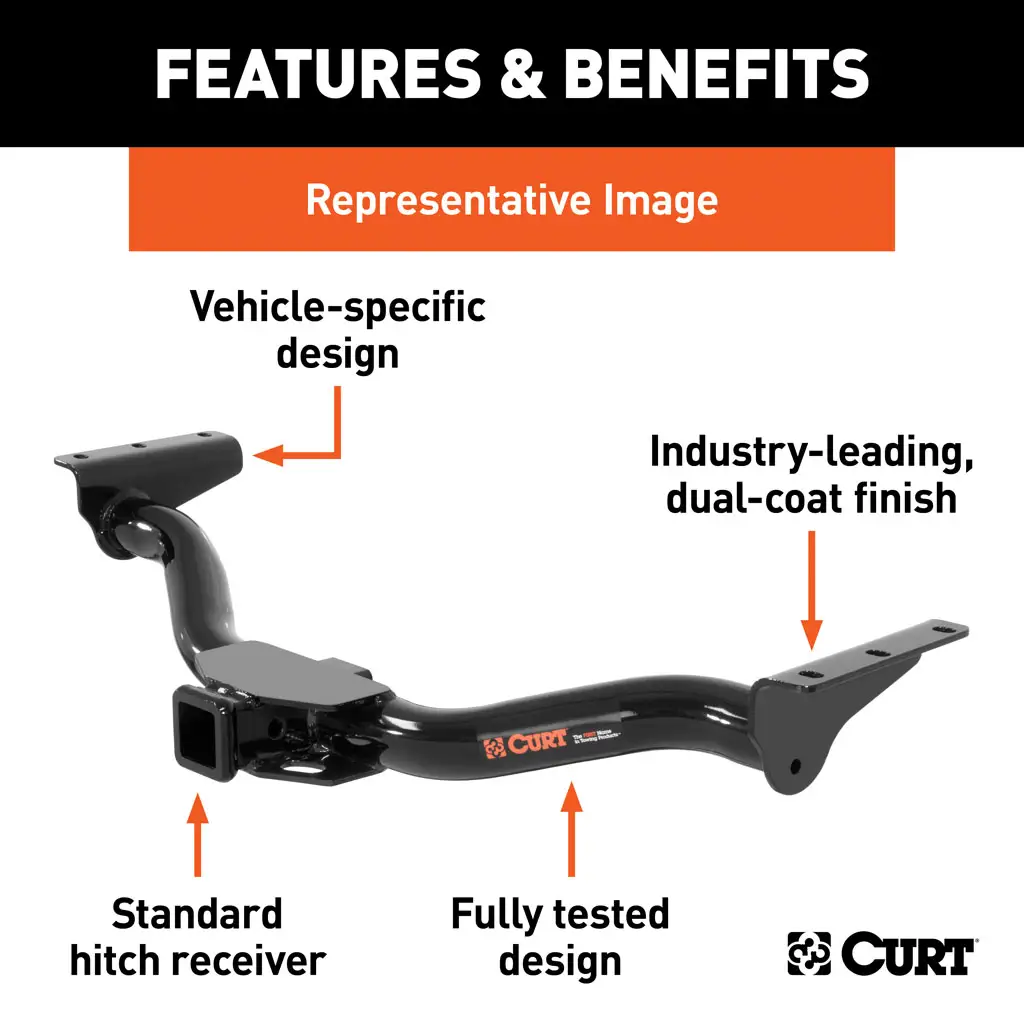 CURT 13365 Class 3 Hitch, 2