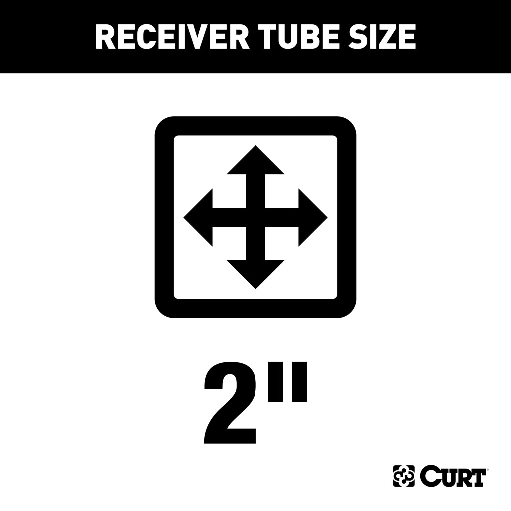 CURT 15005 Xtra Duty Class 5 Trailer Hitch, 2" Receiver, Select Ram 1500