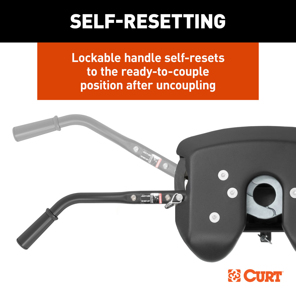 CURT 16052 A16 Sliding 5th Wheel Hitch, 16,000 lbs.