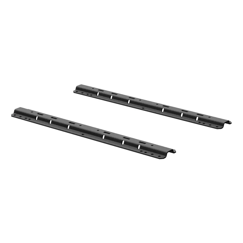 CURT 16204 Universal 5th Wheel Base Rails, 25K (Carbide Black)