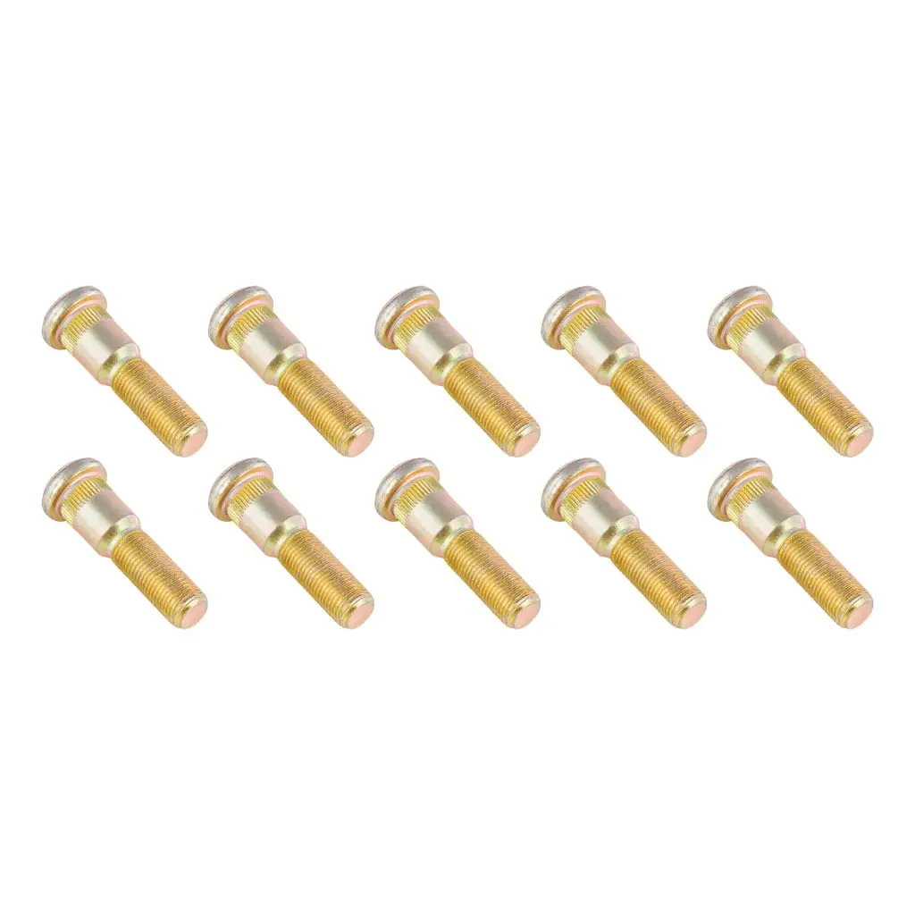 Axle Wheel Stud, 0.689" Knurl, 9/16"-18 Thread, 2-5/16" Shoulder Length, 10 Pack