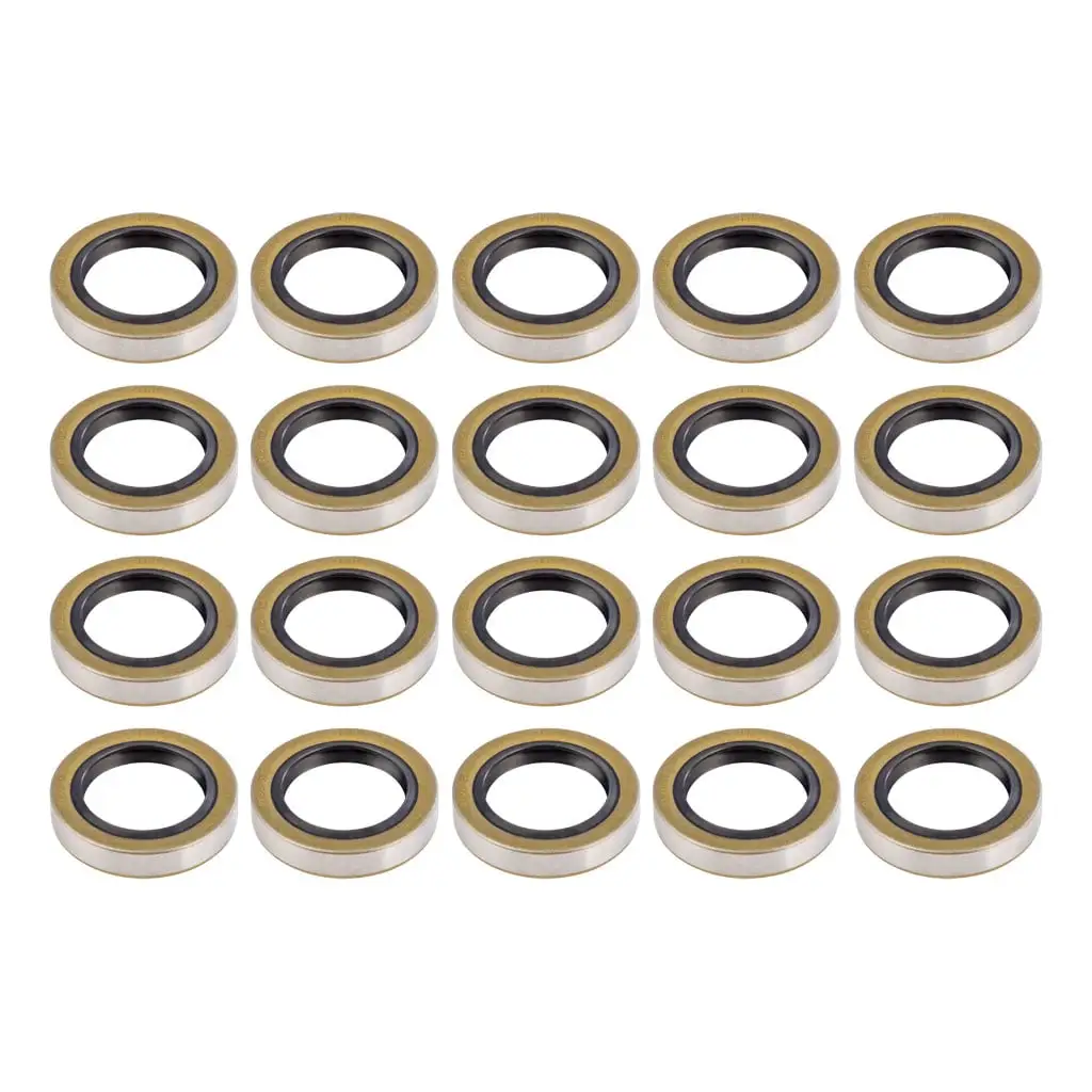 Double Lip Grease Seal, 3,500-4,400-lb. Axles, 1.719" Spindle Shaft, 20 Pack