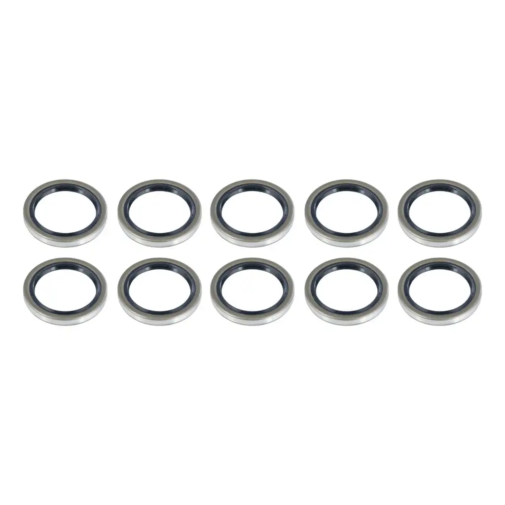 Double Lip Grease Seal, 2,200-lb. Axles, 1.5" Spindle Shaft Diameter, 30 Pack