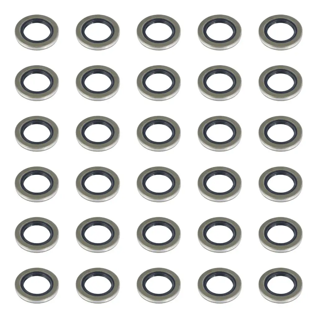 Double Lip Grease Seal, 1,250-lb. Axles, 1.25" Spindle Shaft Diameter, 30 Pack