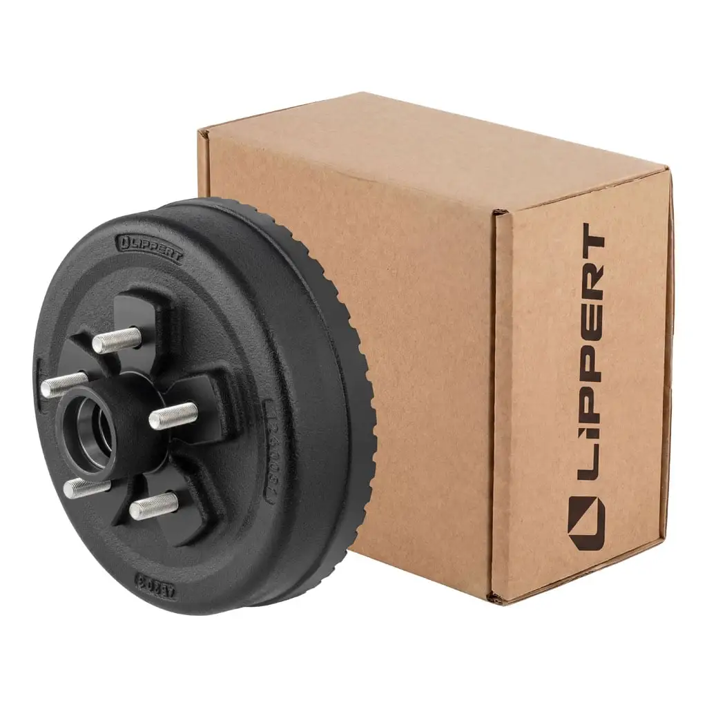 ABS 10" Brake Hub with Races & Wheel Studs, 3,500-lb. Axles