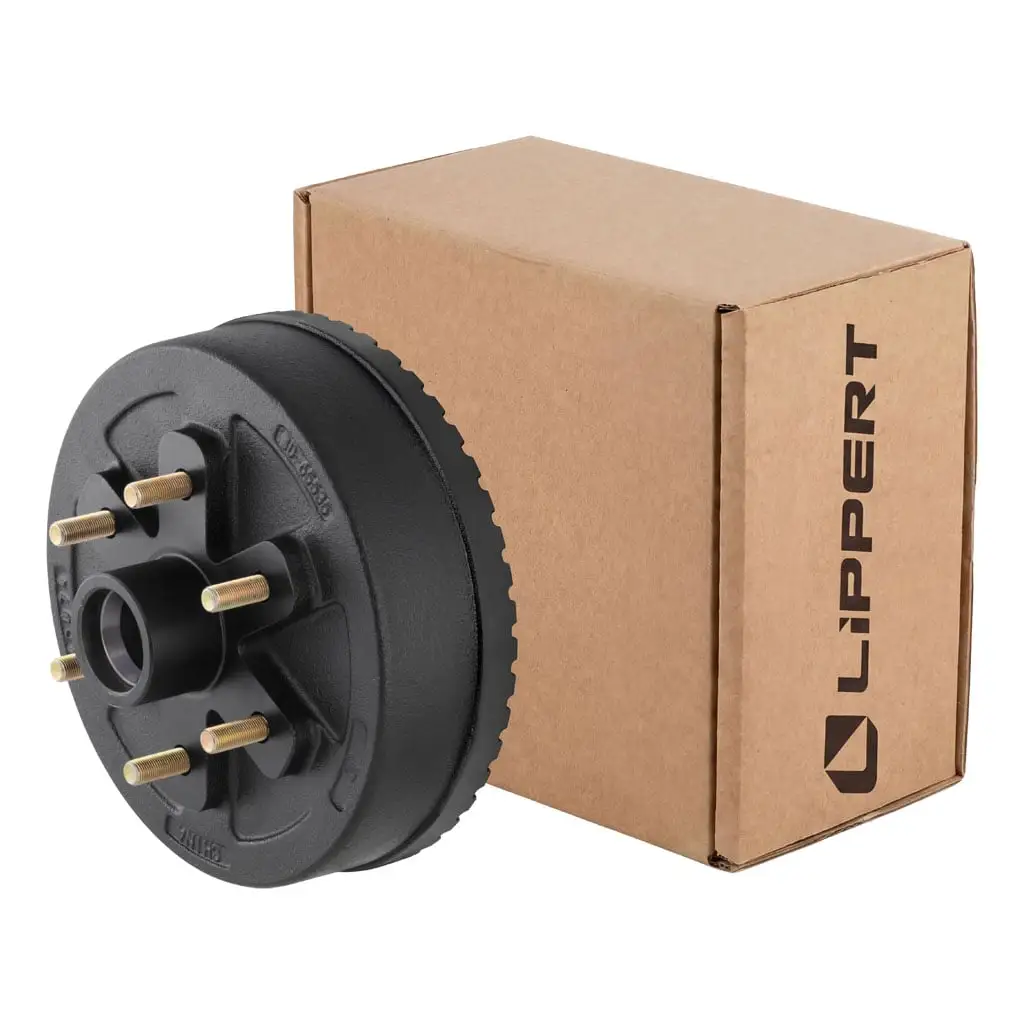 ABS 10" Brake Hub with Races & Wheel Studs, 4,400-lb. Axles