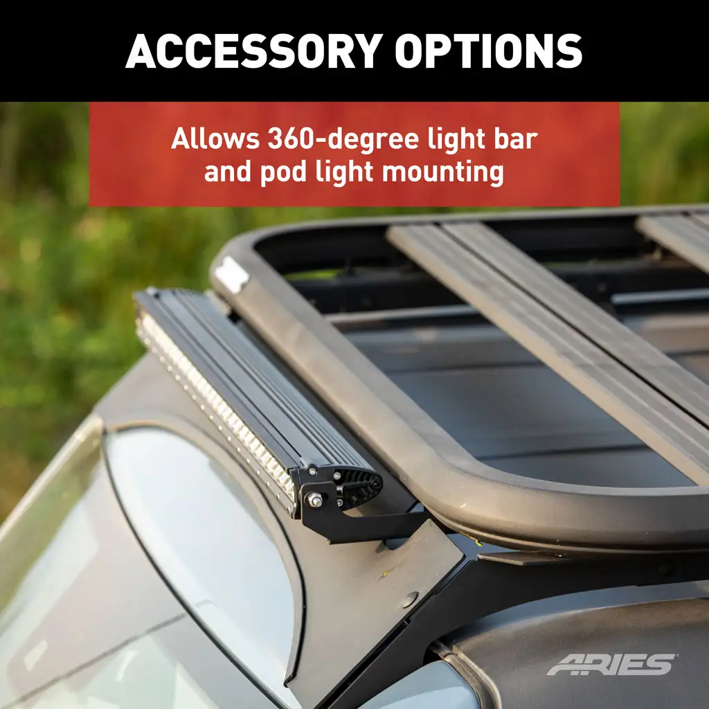 ARIES 2070610 Textured Black Aluminum Platform Roof Rack for Ford ...