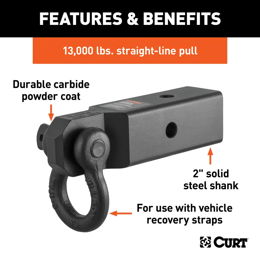 CURT 45831 D-Ring Shackle Mount (2-1/2