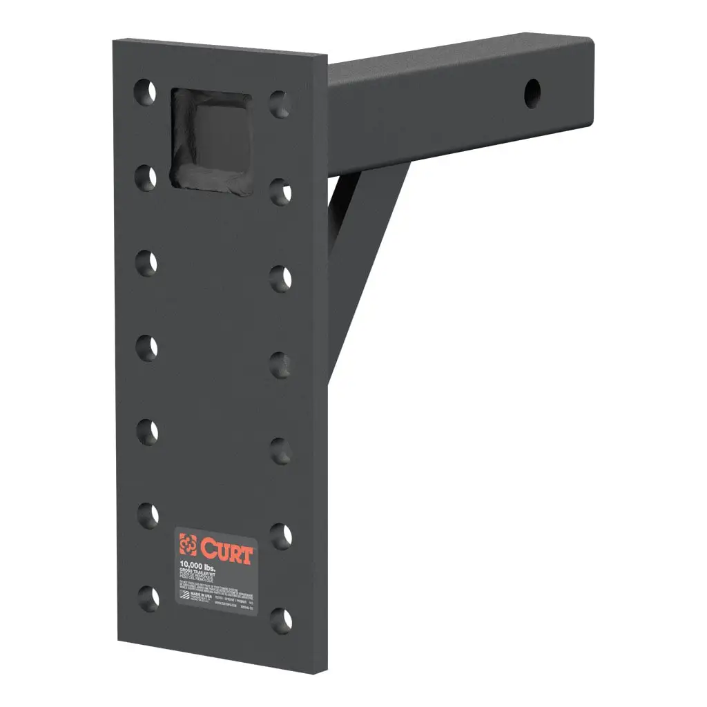 Adjustable Pintle Mount (2" Shank, 10,000 lbs., 13" High, 10" Long)