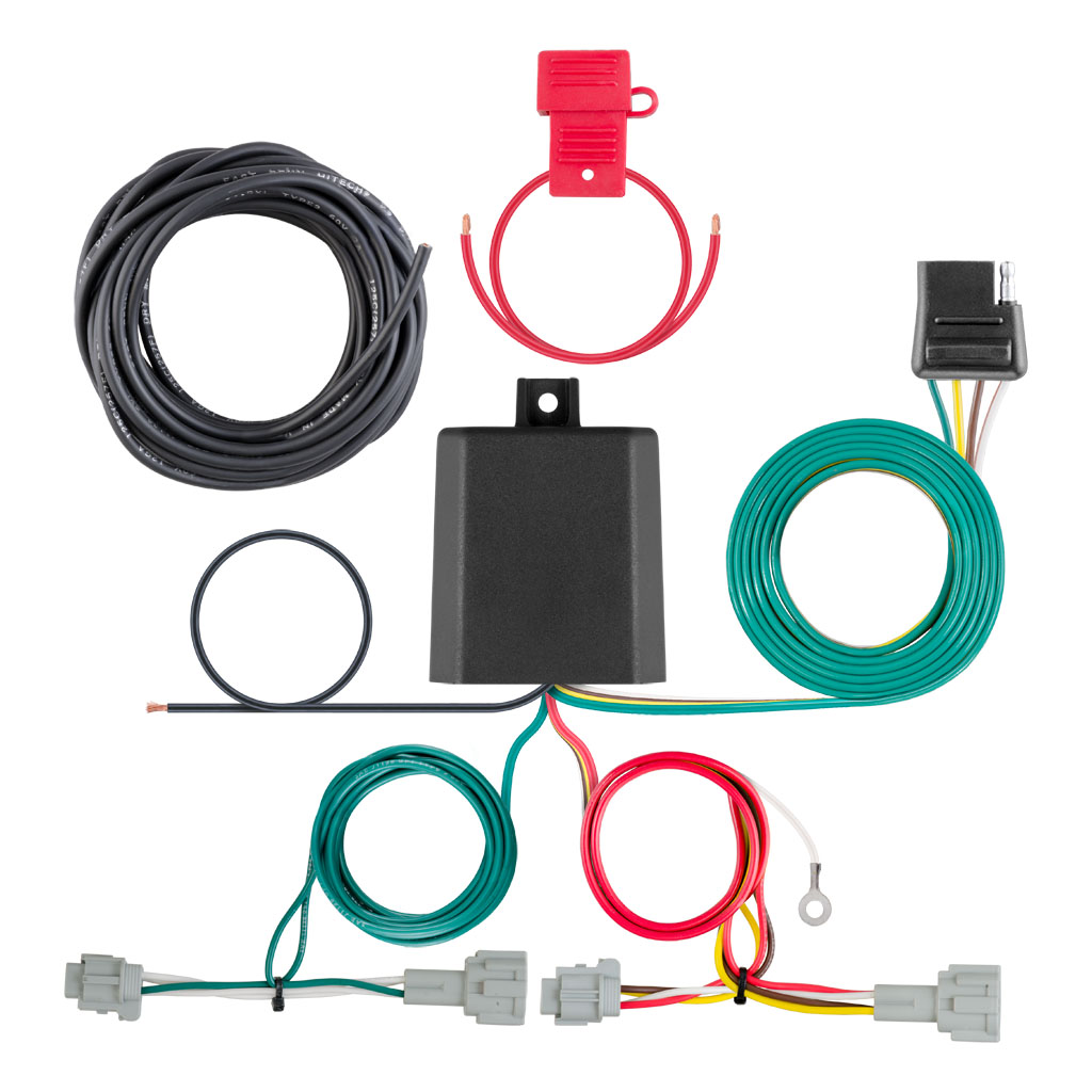 CURT 56397 Custom Wiring Harness, 4-Way Flat Output, Select Nissan ...