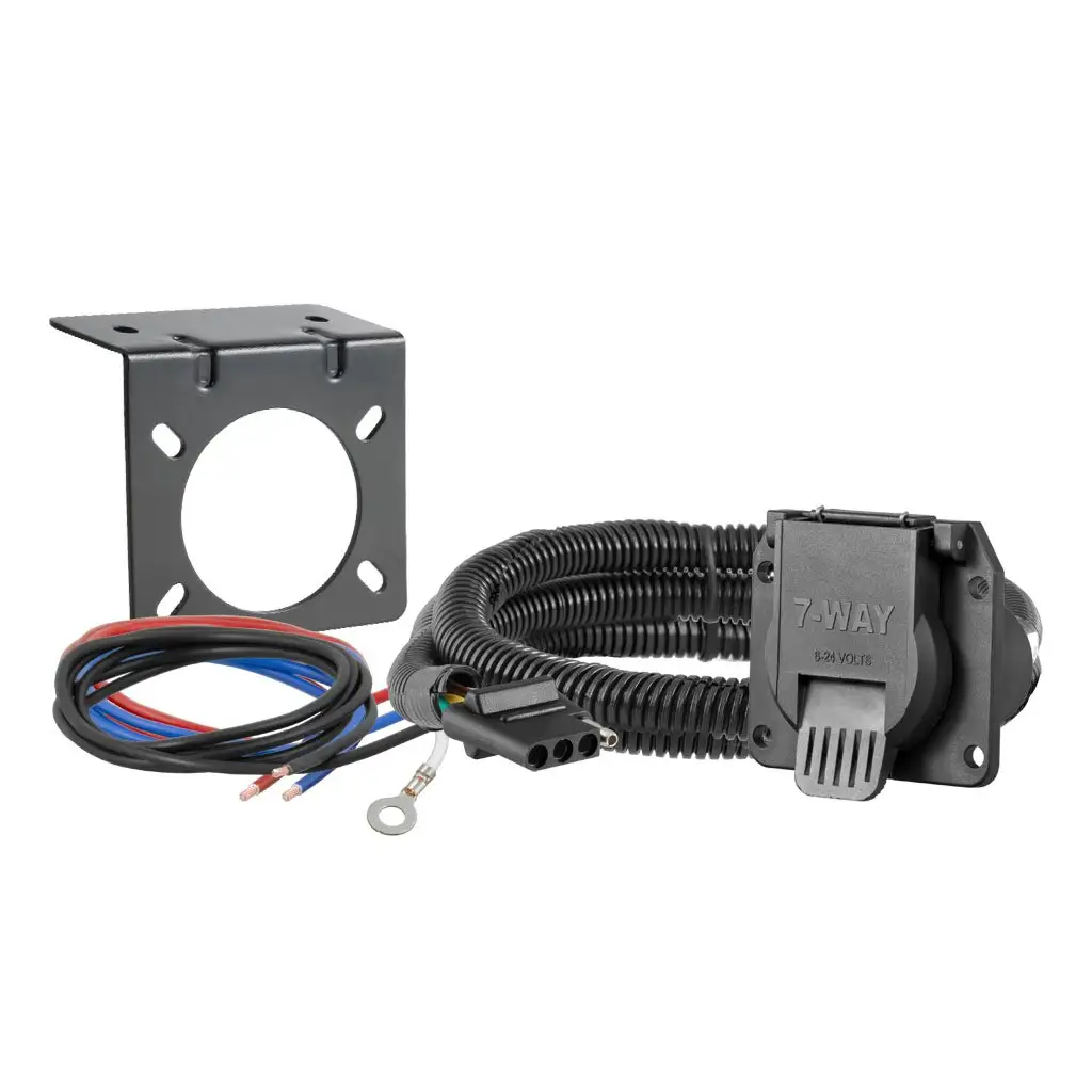 Dinghy Towing Electrical Adapter (4-Way Flat Vehicle to 7-Way RV Blade)