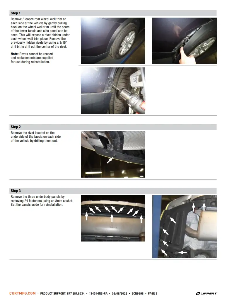 Installation Instructions BMW X5 13451 CURT