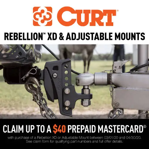 CURT Rebellion XD Adjustable Mounts Promotion 2020 CURT Rebellion XD Adjustable Mounts Promotion 2020