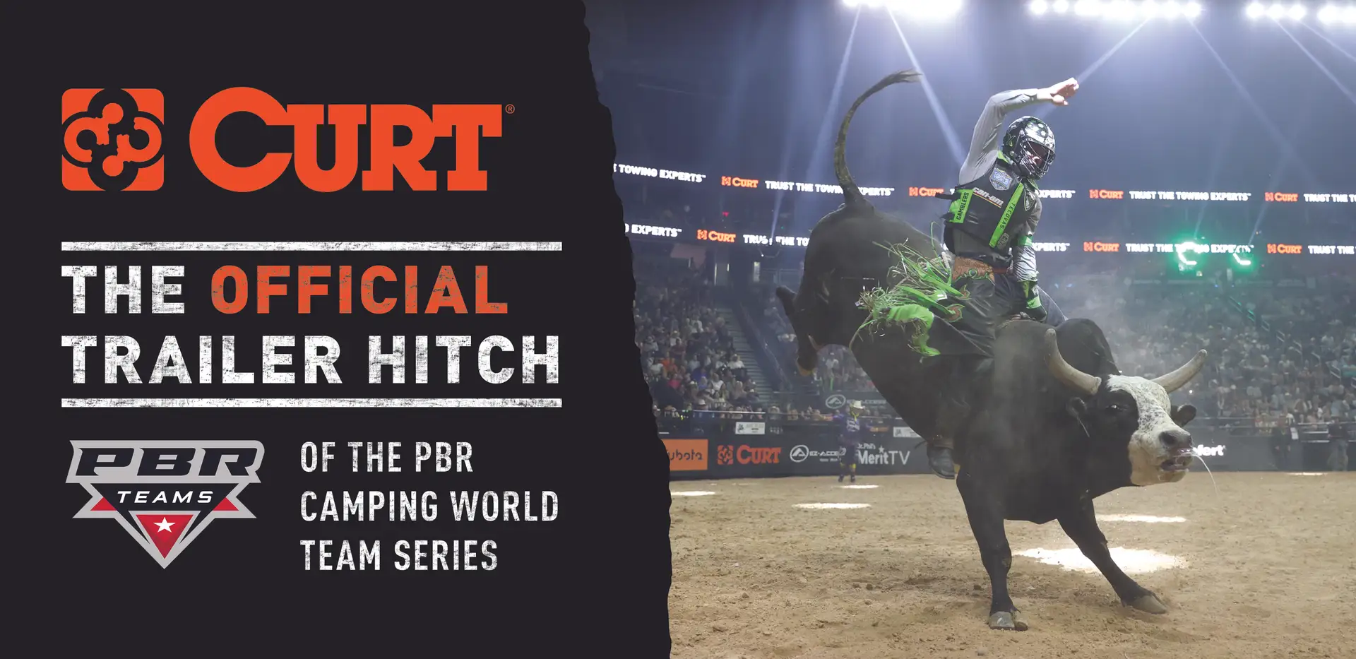 CURT is the official trailer hitch of the PBR professional bull riders and is essential for reliable, safe towing. 