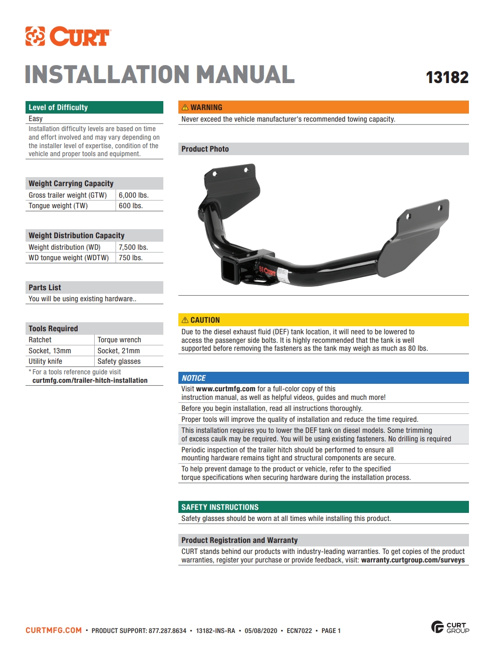 How to install Dodge Durango Tow Hitch